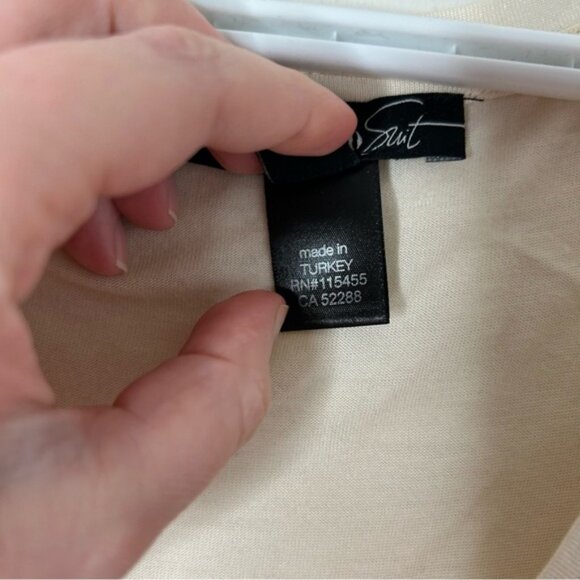 Mango Women’s Silk Front Blouse Sleeveless Satin V-neck Neutral Minimalist XS - Picture 7 of 11